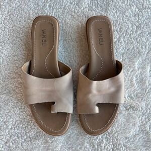 VanEli Tallis Slides women's 8.5 N Tan Minimalist Flat Shoes Cream Summer
